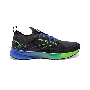 Brooks Levitate StealthFit 5 Mens Road Running Shoes Black/Blue/Green | USA-ELW956017